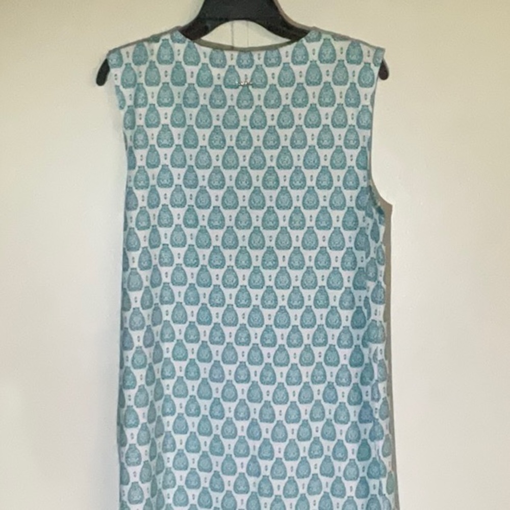 Cabana Life Teal and White Sleeveless Dress - Picture 4 of 7